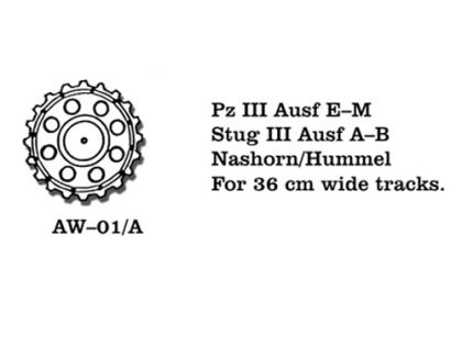 1:35 Pz III Ausf E-M, Stug III Ausf A-B, Nashorn/Hummel