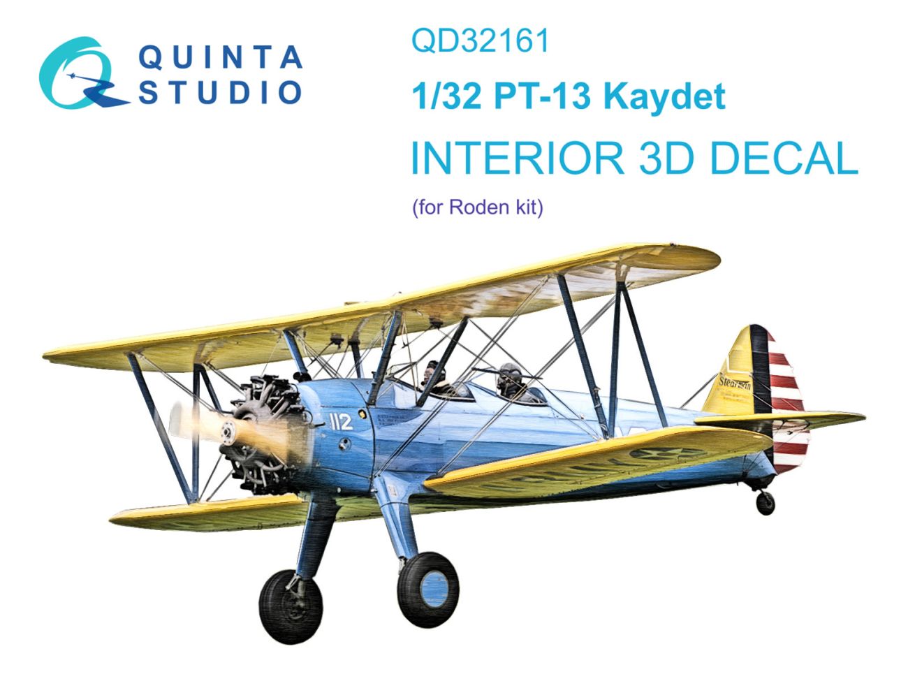 1:32 PT-13 Kaydet 3D-Printed & coloured Interior on decal paper (Roden)