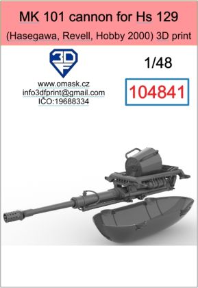 1:48 MK 101 cannon for Hs 129