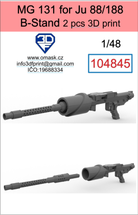 1:48 MG 131 for Ju 88/188 B-Stand 2pcs