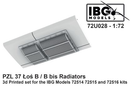 1:72 Radiators for PZL 37 Los B/B bis (IBG)