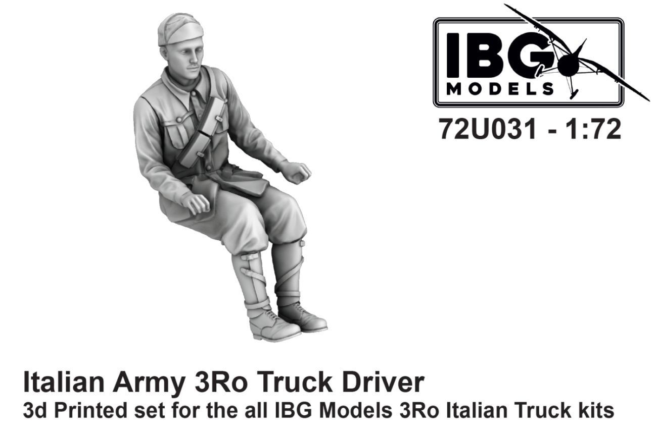 1:72 Italian Army 3Ro Truck Driver