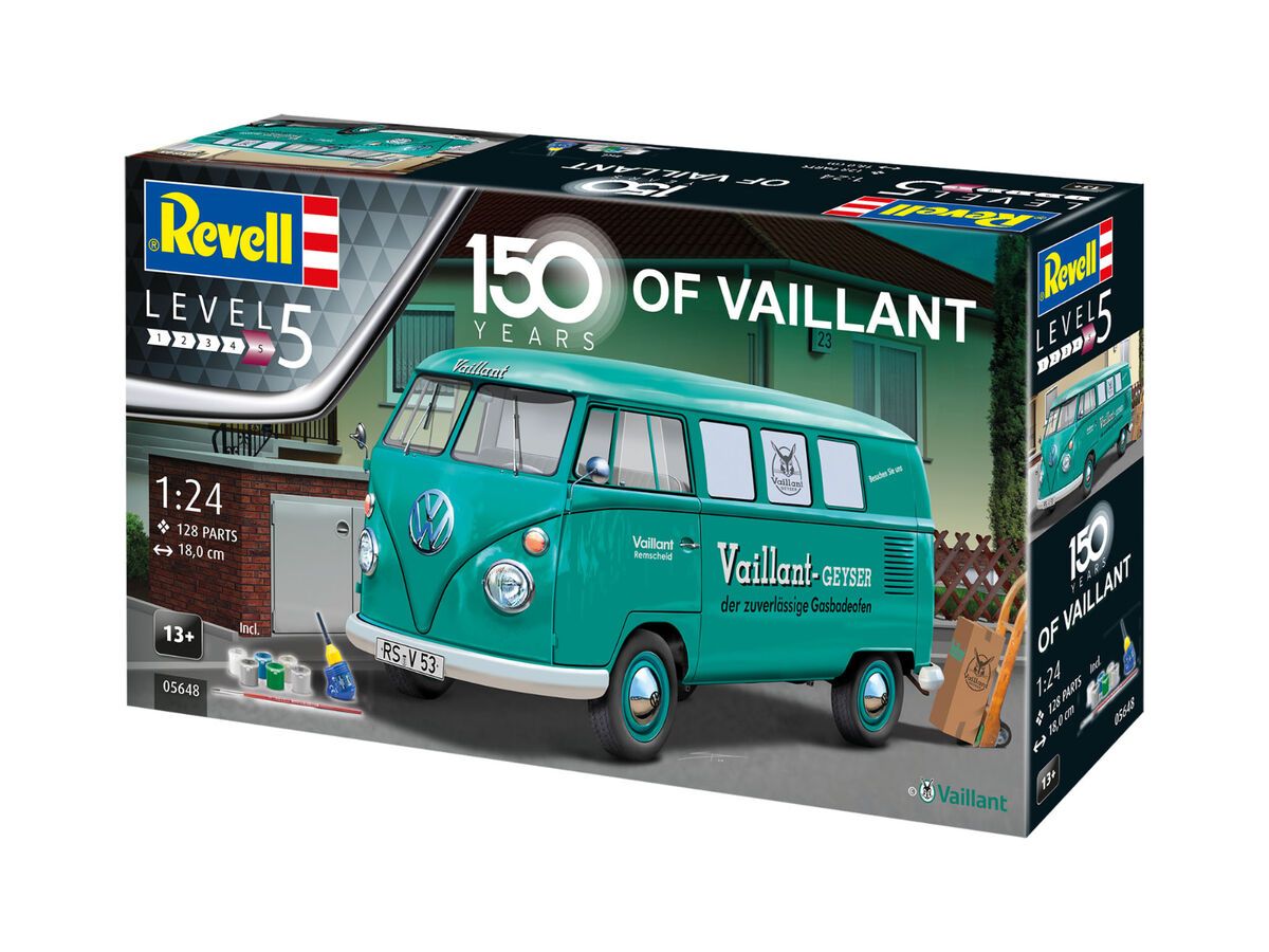 1:24 Gift set 150 years of Vaillant VW T1 Bus