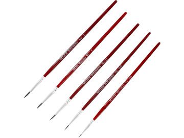 Sable brushes (Sizes 000, 00, 0, 1, 2)