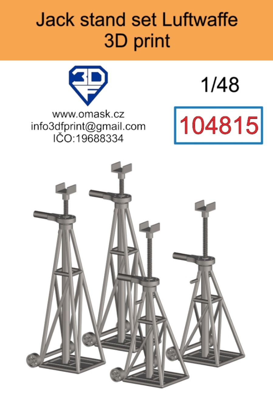 1:48 Jack stand set Luftwaffe 3D print