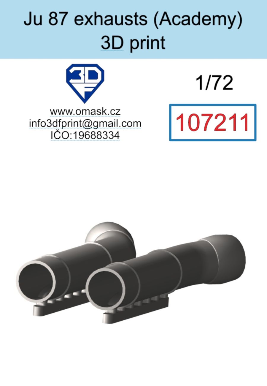 1:72 Ju 87 exhaust (Academy) 3D print