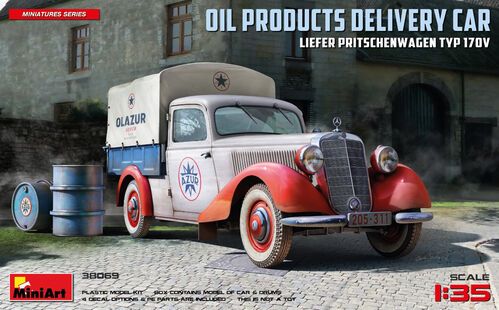 1:35 OIL PRODUCTS DELIVERY CAR, LIEFER PRITSCHENWAGEN TYP 170V