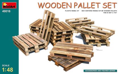 1:48 WOODEN PALLET SET