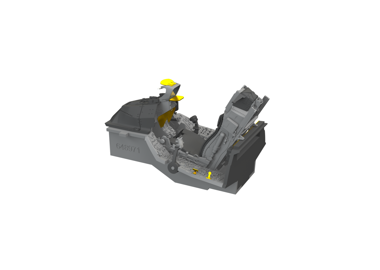 1:48 F-16C Block 42 from 2006 cockpit 3D-Printed