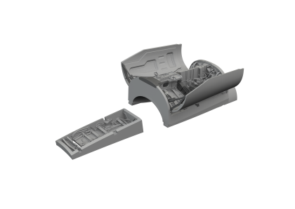 1:48 F-16C wheel bays early 3D-Printed