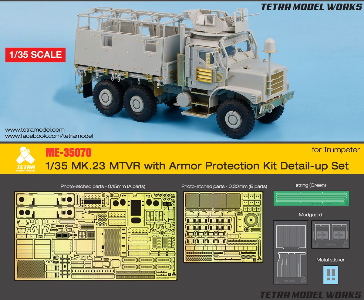 1:35 MK.23 MTVR with Armor Protection Kit Detail-up Set (for Trumpeter)
