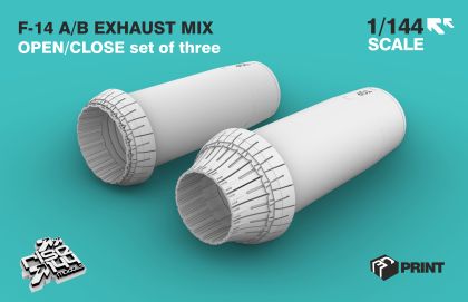 1:144 F-14 A/B EXHAUST (OPEN/CLOSE version) 3x pairs revell kit