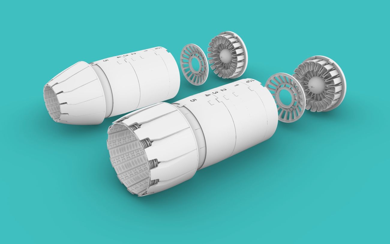 1:72 F-14D GE Exhaust (Open/Close version) Academy kit