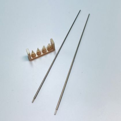 1:35 German 2m antenna set with small base, 2 pcs. for Stug.III F/8 - G, Sd.Kfz 247 etc.