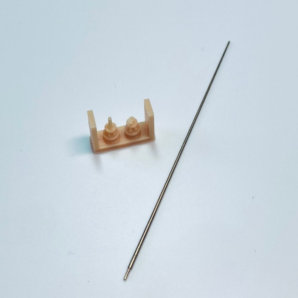 1:35 German 2m antenna set with larger base, 1 pcs. for Stug. III A - D Panzer IV, Panther, Tiger etc.