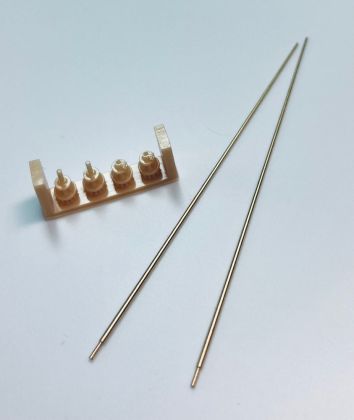 1:35 German 2m antenna set with larger base, 2 pcs. for Stug.III E - F
