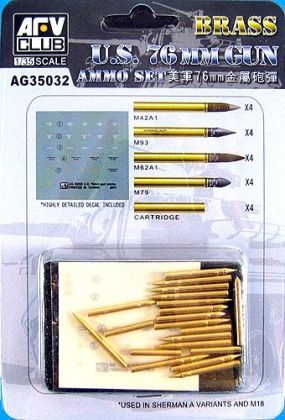 1:35 U.S. 76mm Gun Ammo Set