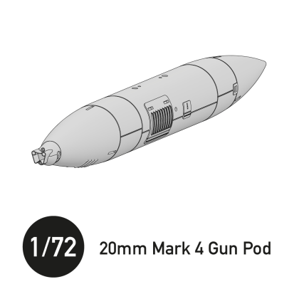 1:72 20mm Mark 4 Gun Pod