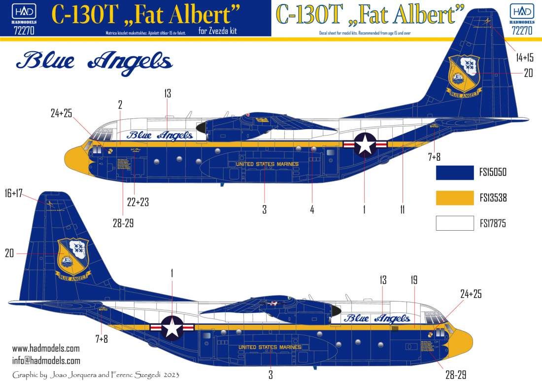1:72 C-130T 'Fat Albert' (For Zvezda Kit)