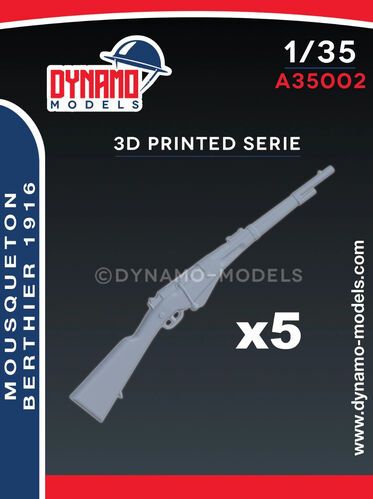 1:35 French Weapon Mousqueton Berthier 1916 (5 Guns)