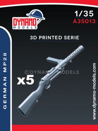 1:35 German MP28 - Set Of 5 Guns