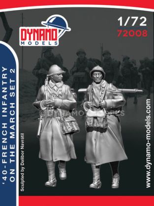 1:72 '40 - French Infantry On The March - Set 2