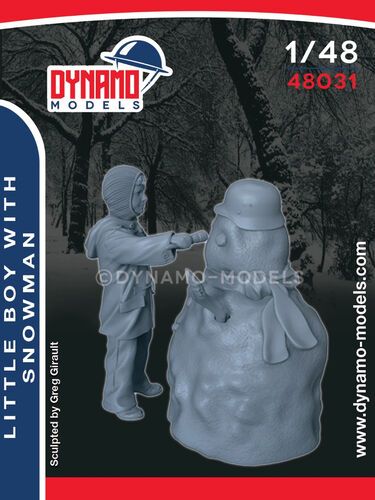 1:48 Little Boy With Snowman