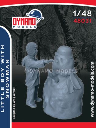 1:48 Little Boy With Snowman