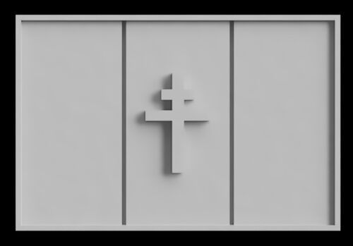 Drapeau De La France Libre Plaque 25mm