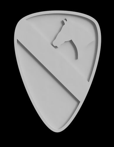 US 1st Cavalry Division Plaque 25mm