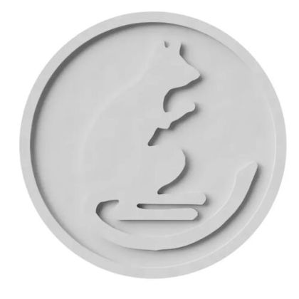 UK British Desert Rats - Round Plaque 25mm