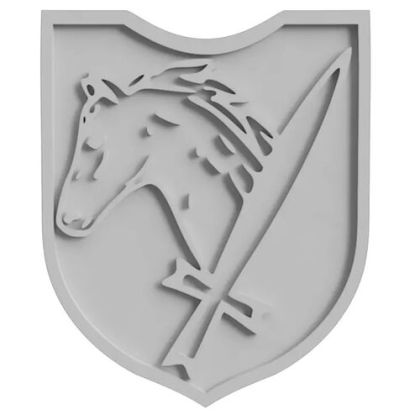 8th SS Cavalry Division Florian Geyer Plaque 25mm