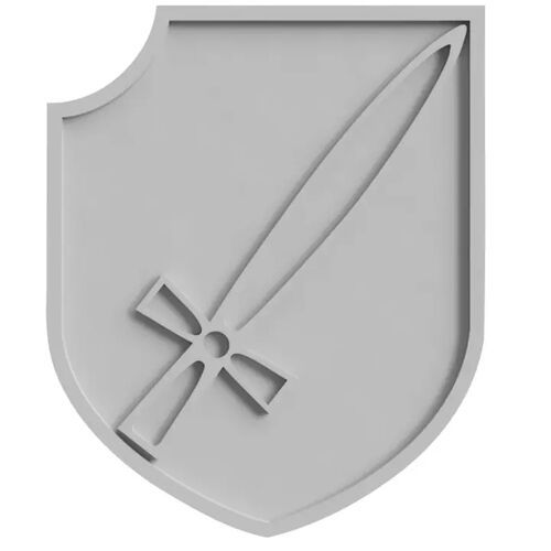 18th SS Volunteer Panzergrenadier Division Horst Wessel Plaque 25mm