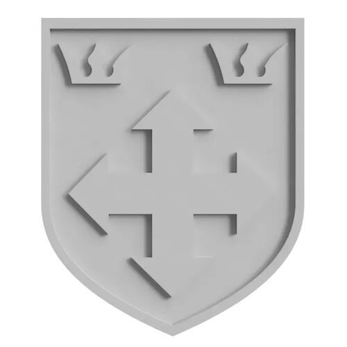 25th Waffen Grenadier Division Of The SS Hunyadi Plaque 25mm