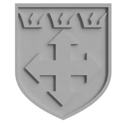 26th Waffen Grenadier Division Of The SS (2nd Hungarian) Plaque 25mm