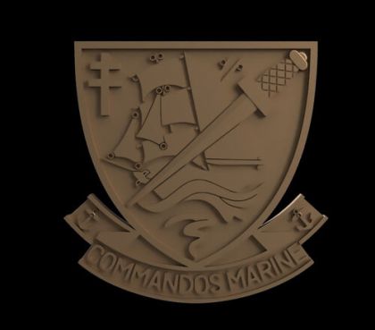 Commando Marine Plaque 40mm