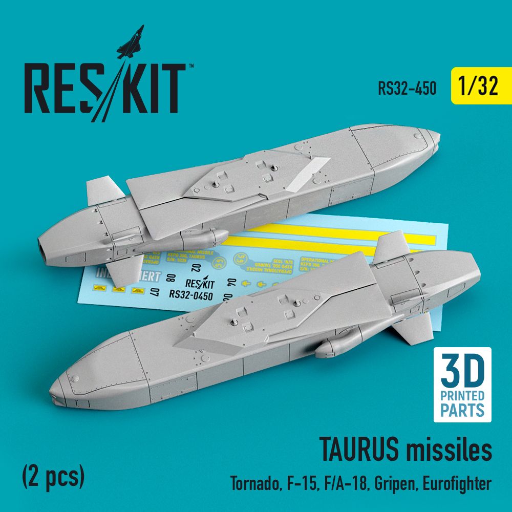 1:32 TAURUS missiles (2 pcs) (Tornado, F-15, F/A-18, Gripen, Eurofighter)