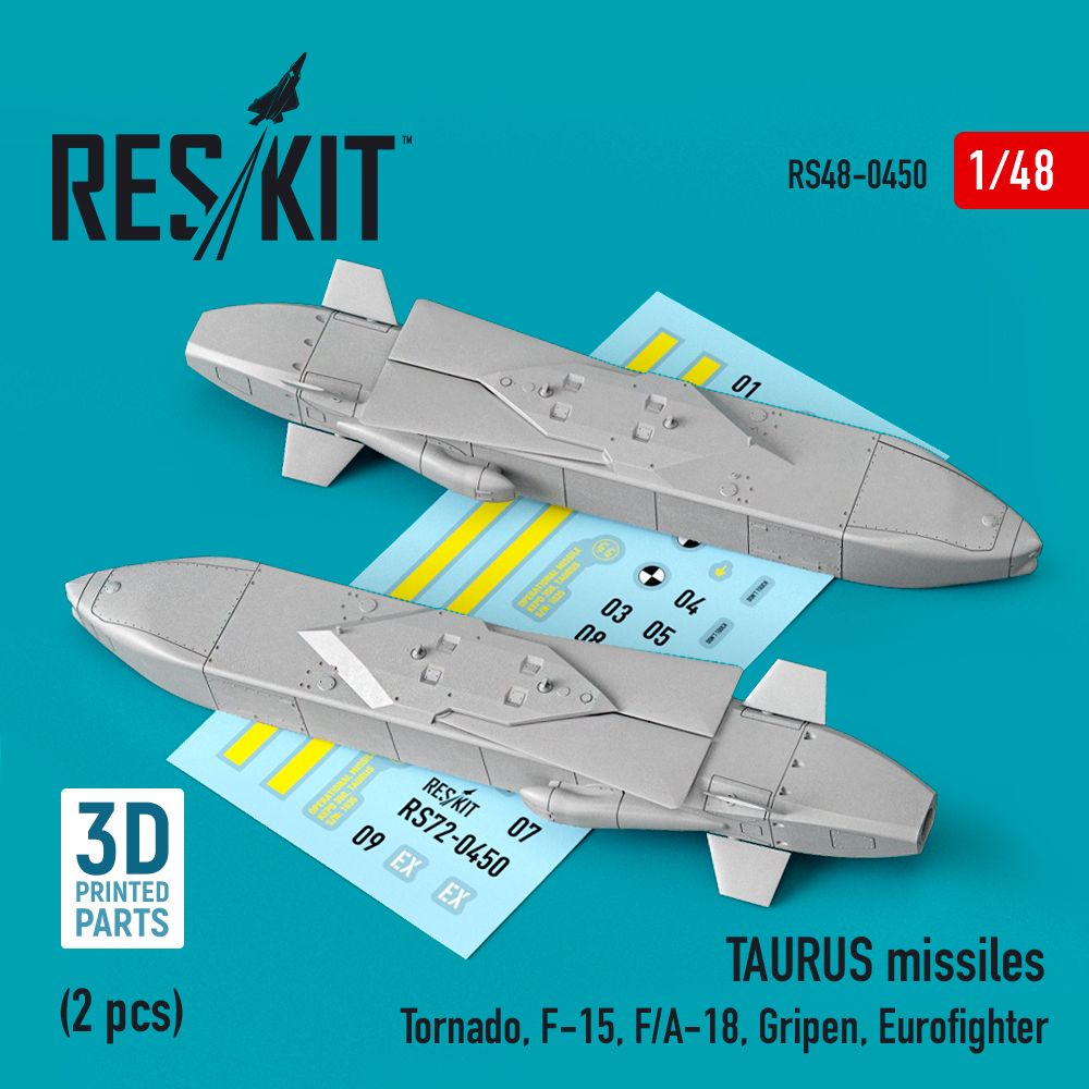 1:48 TAURUS missiles (2 pcs) (Tornado, F-15, F/A-18, Gripen, Eurofighter)