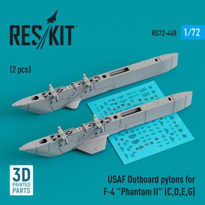 1:72 USAF Outboard pylons for McDonnell F-4 Phantom II (F-4C, F-4D, F-4E, F-4G) (2 pcs)