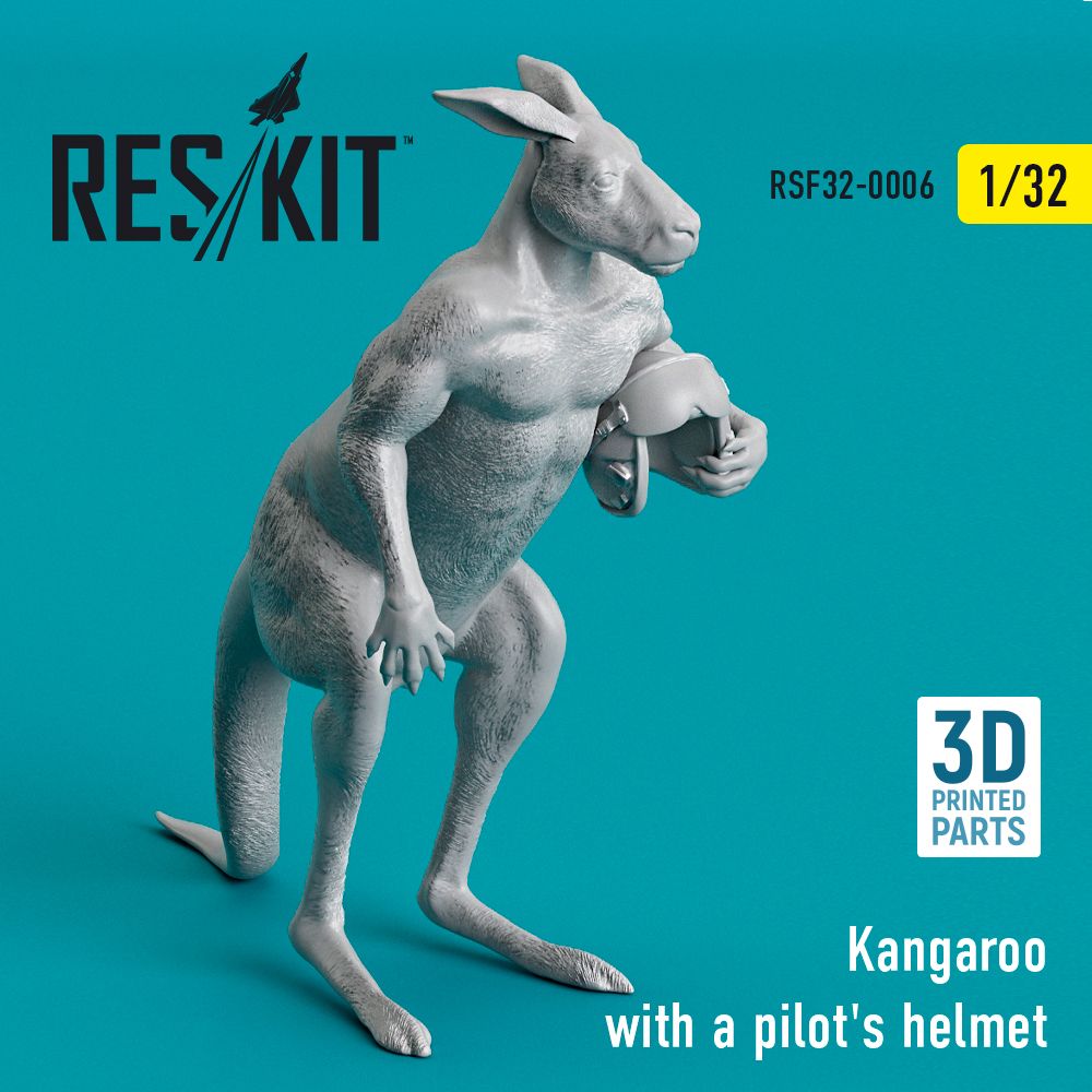 1:32 Kangaroo with a pilot's helmet