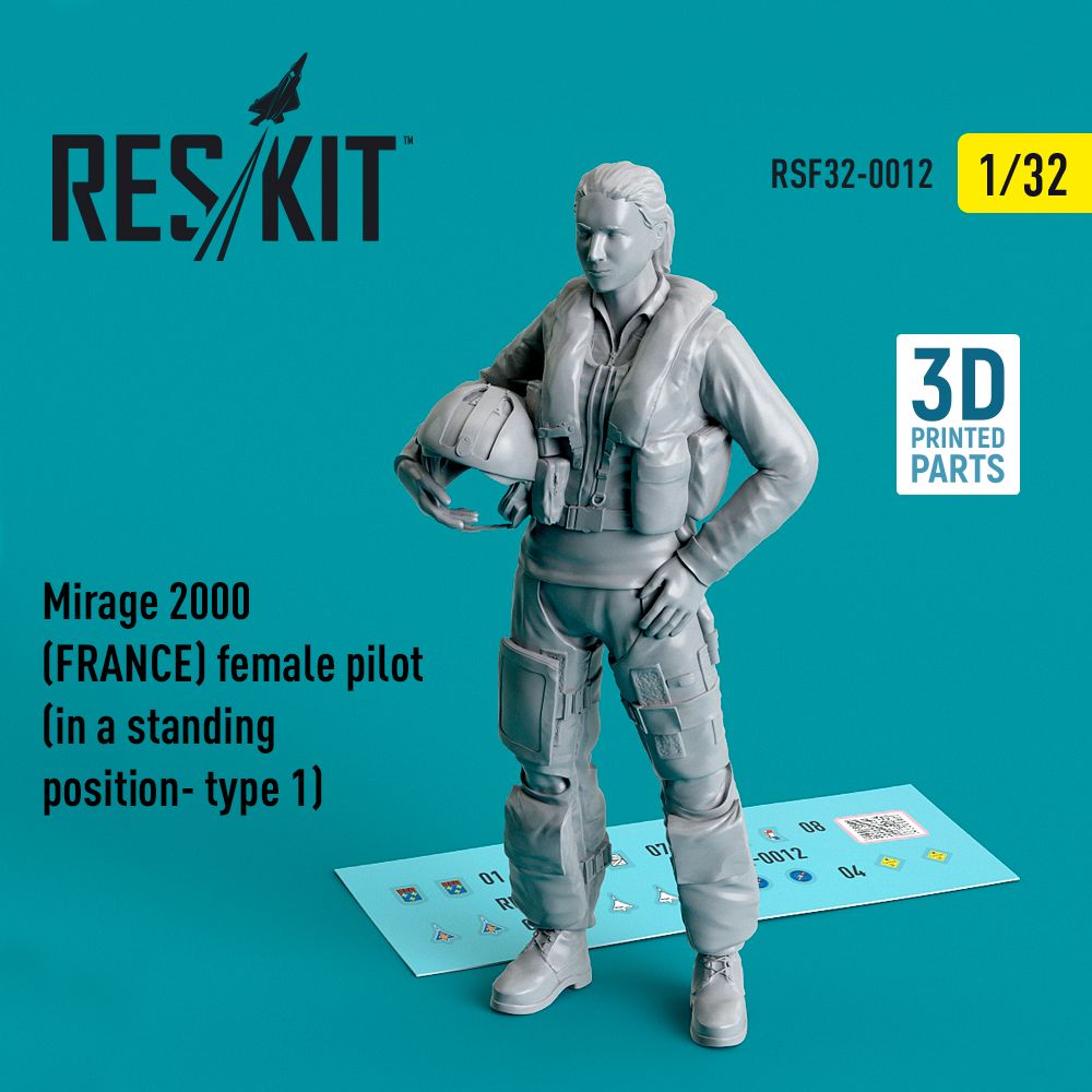 1:32 Mirage 2000B/2000D/2000N (FRANCE) female pilot (in a standing position- type 1)