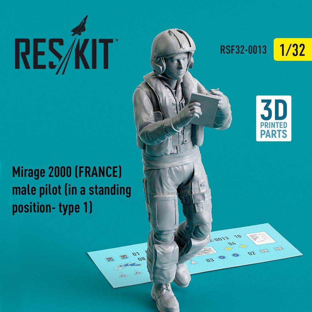1:32 Mirage 2000B/2000D/2000N (FRANCE) male pilot (in a standing position- type 1)