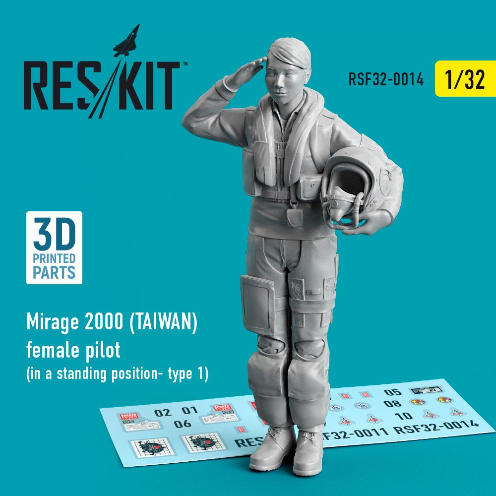 1:32 Mirage 2000 (TAIWAN) female pilot (in a standing position- type 1)