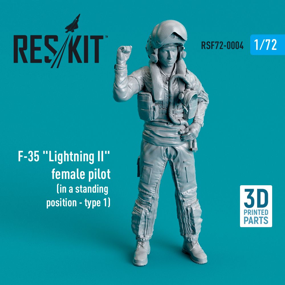 1:72 F-35A Lightning II female pilot (in a standing position - type 1)