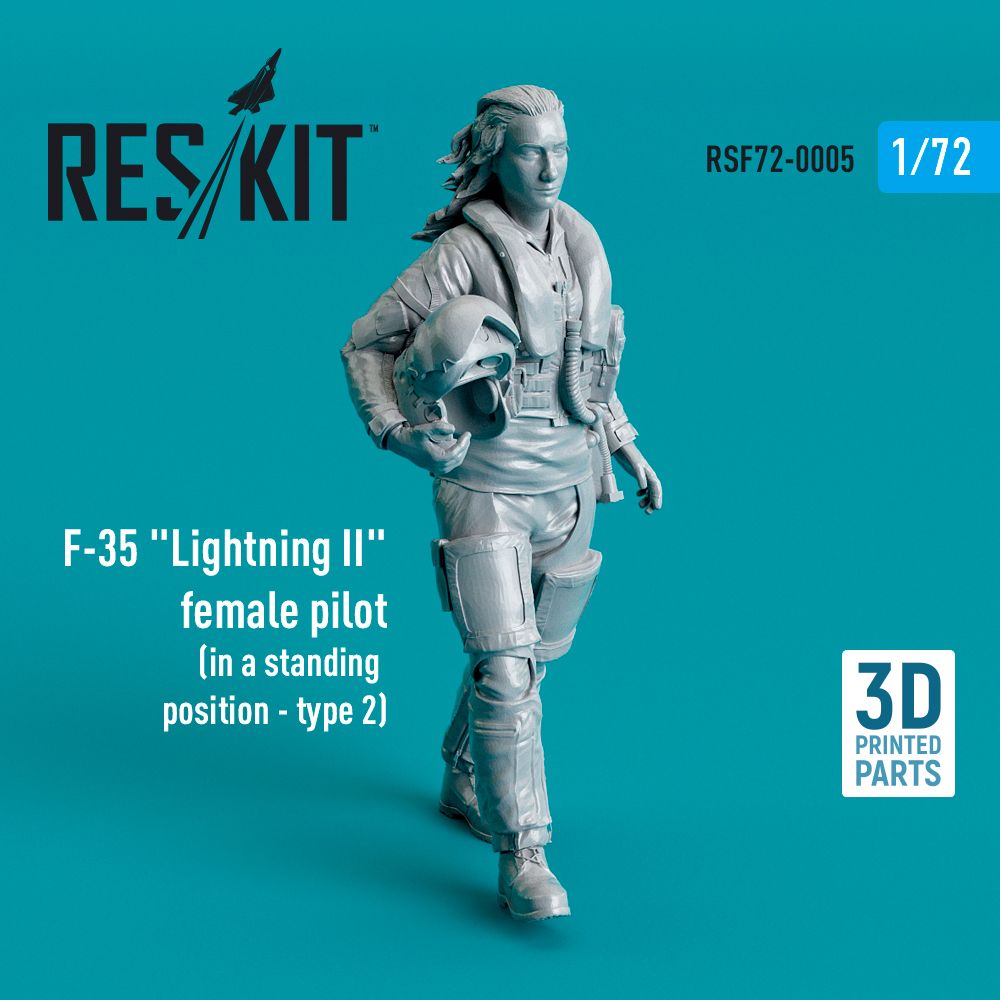 1:72 F-35A Lightning II female pilot (in a standing position - type 2)