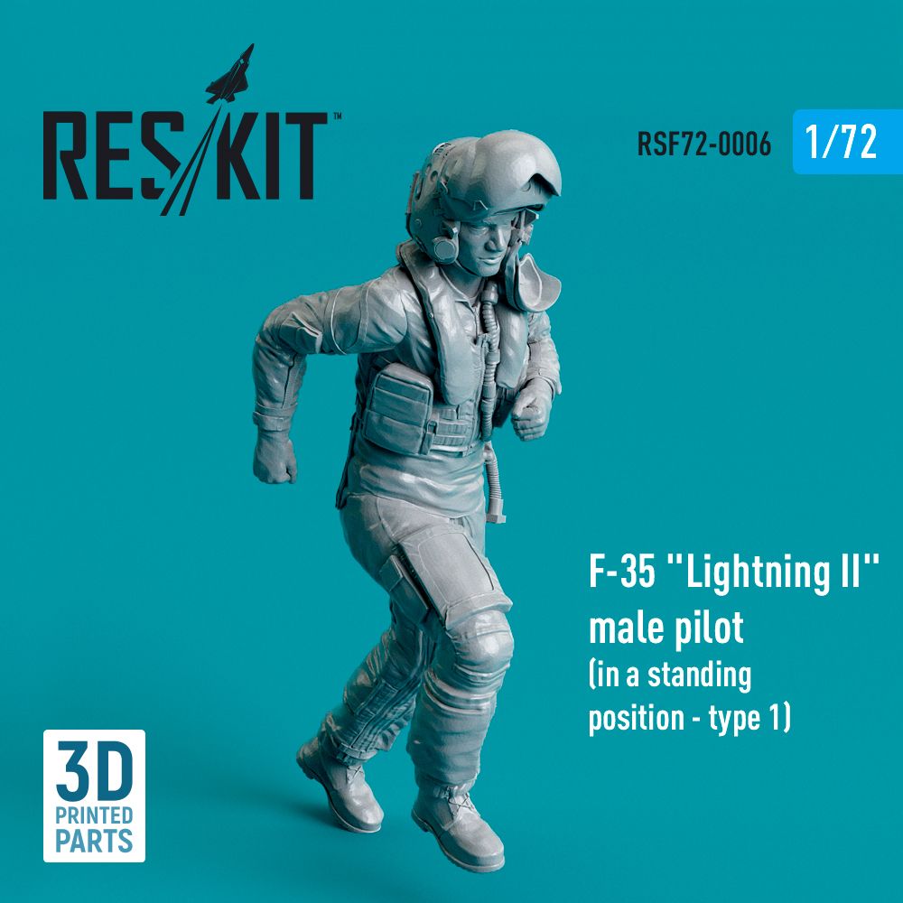 1:72 F-35A Lightning II male pilot (in a standing position - type 1)