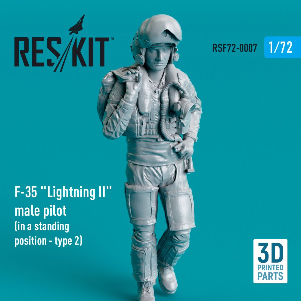 1:72 F-35A Lightning II male pilot (in a standing position - type 2)