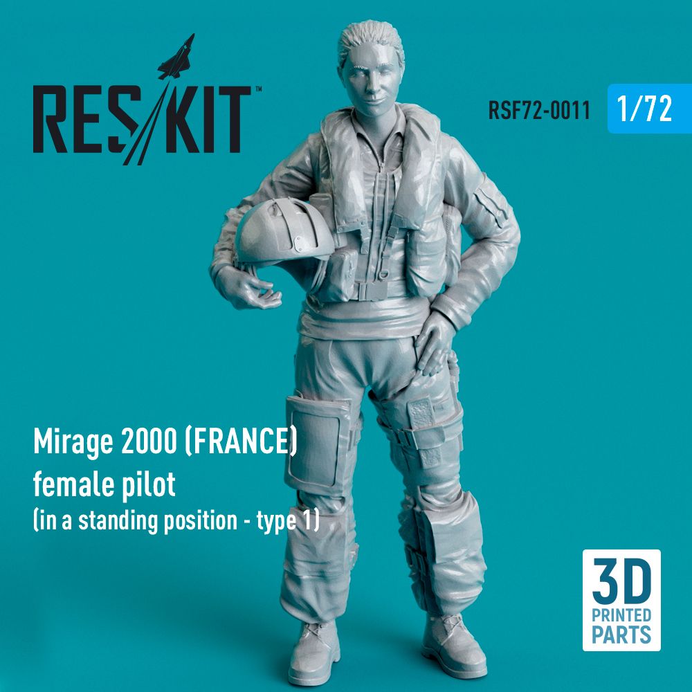 1:72 Mirage 2000B/2000D/2000N (FRANCE) female pilot (in a standing position - type 1)