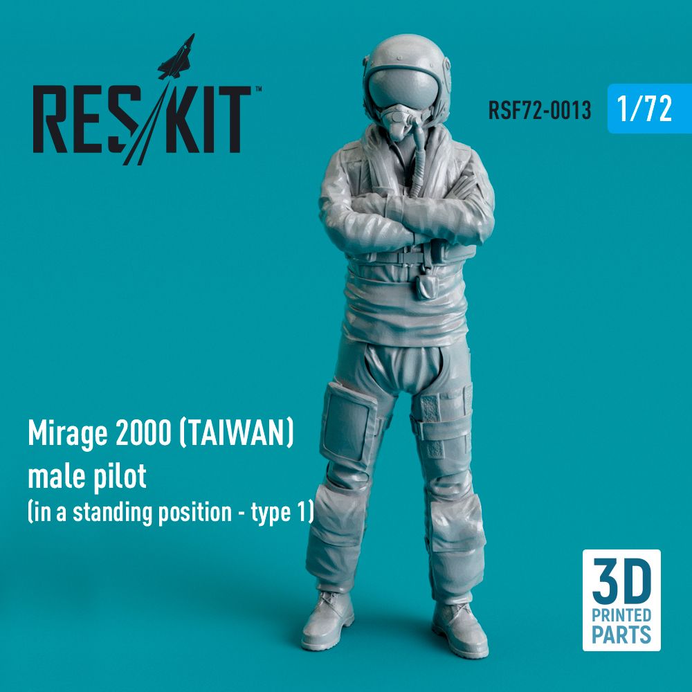 1:72 Mirage 2000B/2000D/2000N (TAIWAN) male pilot (in a standing position - type 1)