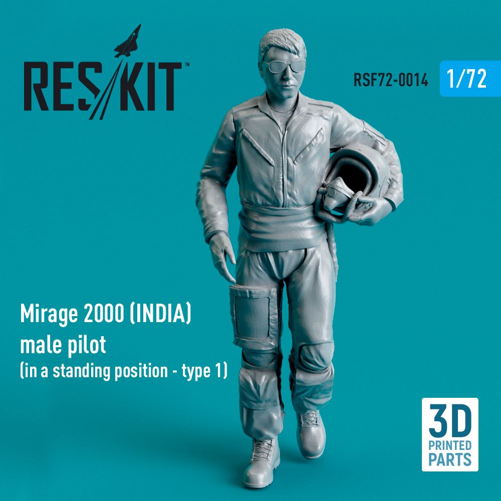 1:72 Mirage 2000B/2000D/2000N (INDIA) male pilot (in a standing position - type 1)